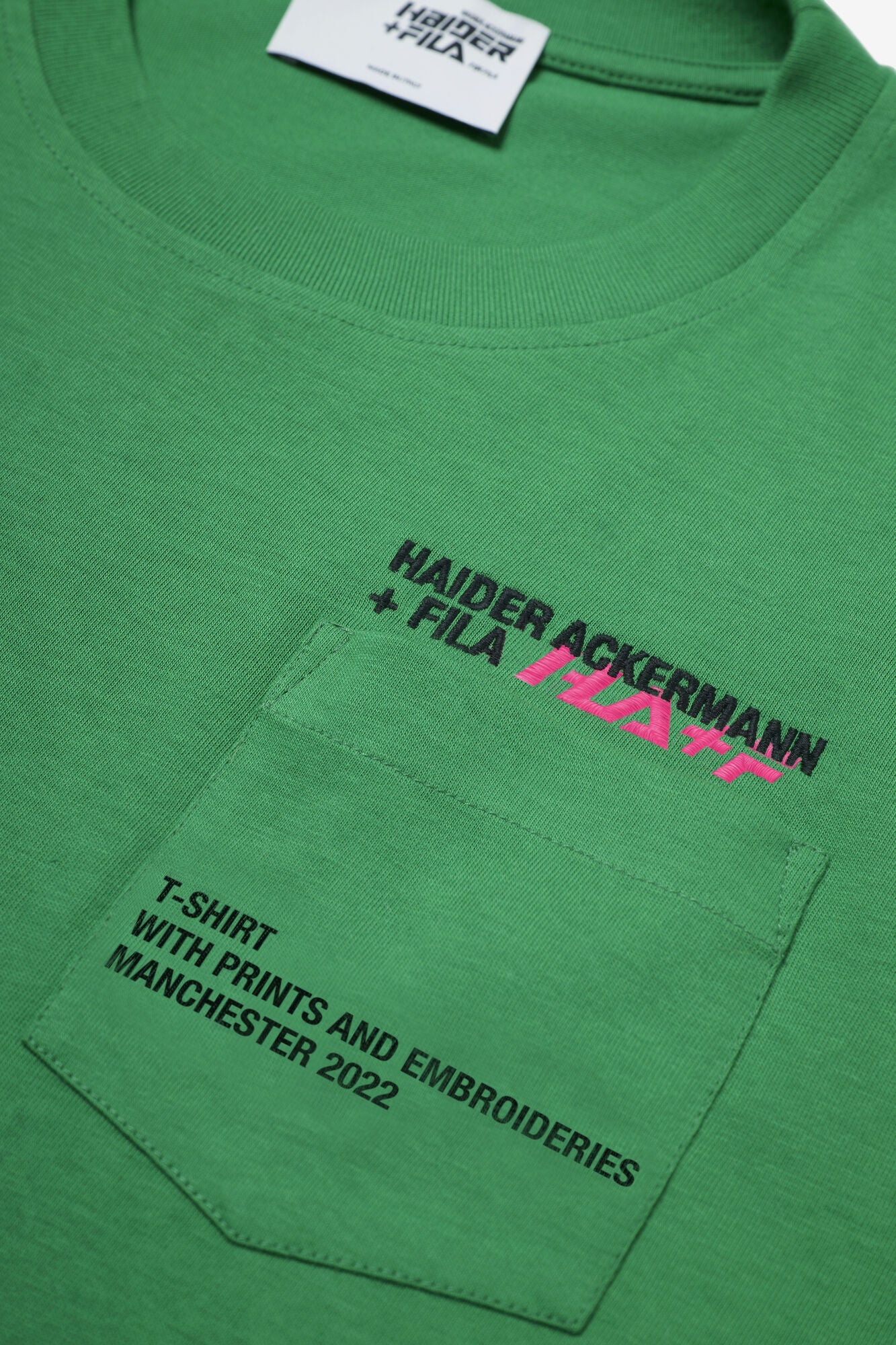 Haider Ackermann x Fila T Shirt vert Donato - Lothaire