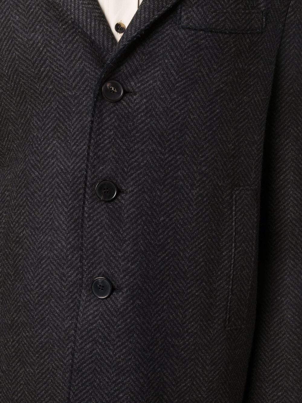 Harris Wharf London - manteau à simple boutonnage Anthracite - Lothaire boutiques (6983837679781)