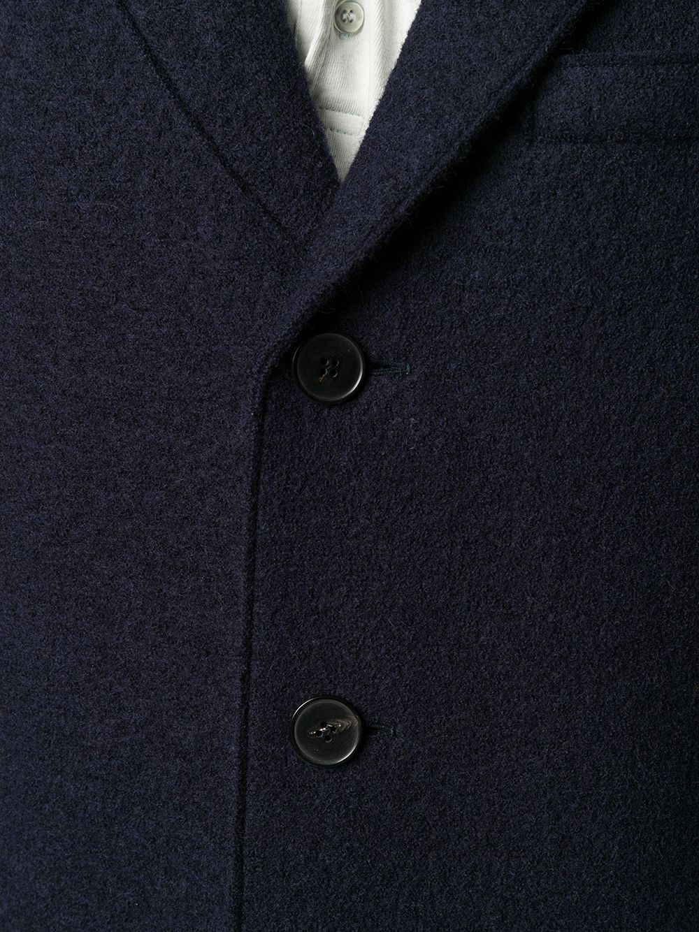 Harris Wharf London - Manteau droit classique Marine - Lothaire boutiques (7069734731941)