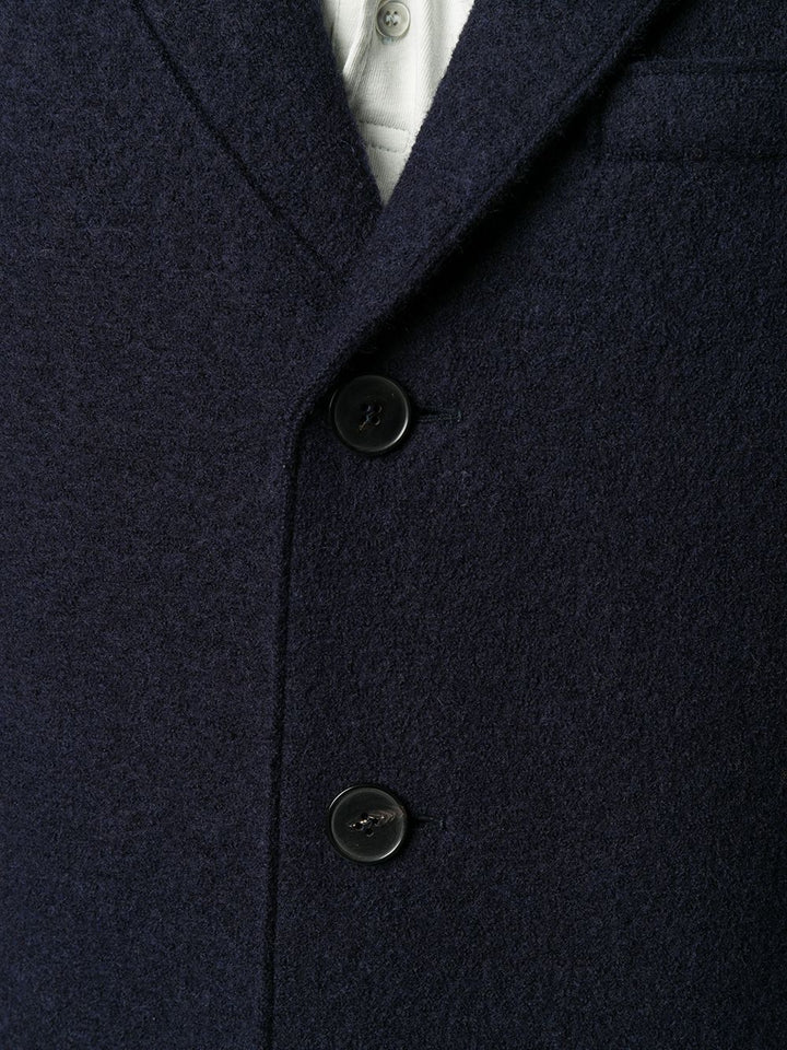 Harris Wharf London - Manteau droit classique Marine - Lothaire boutiques (7069734731941)