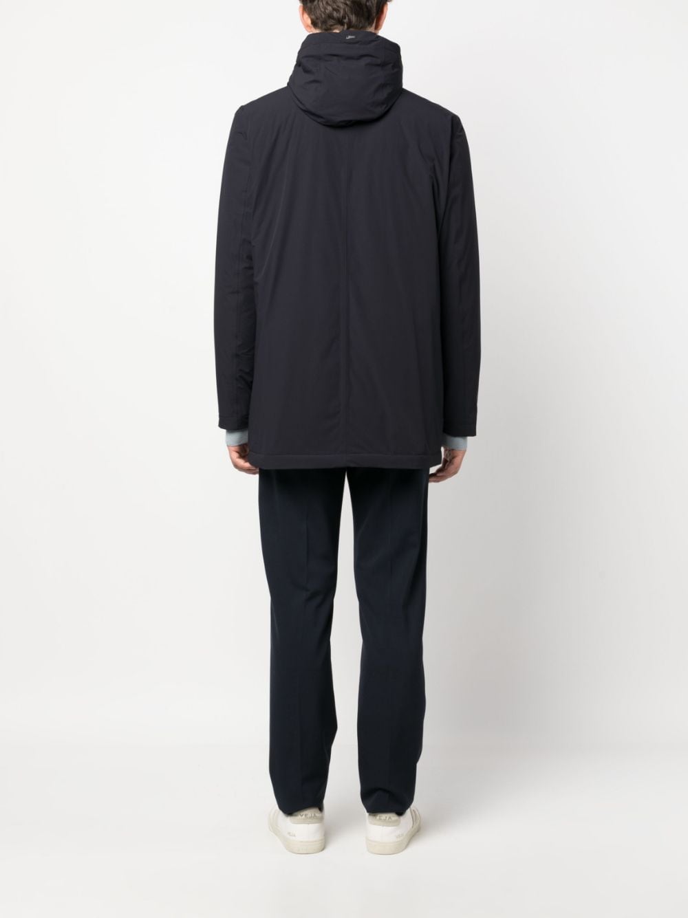 Herno Imperméable navy à capuche - Lothaire