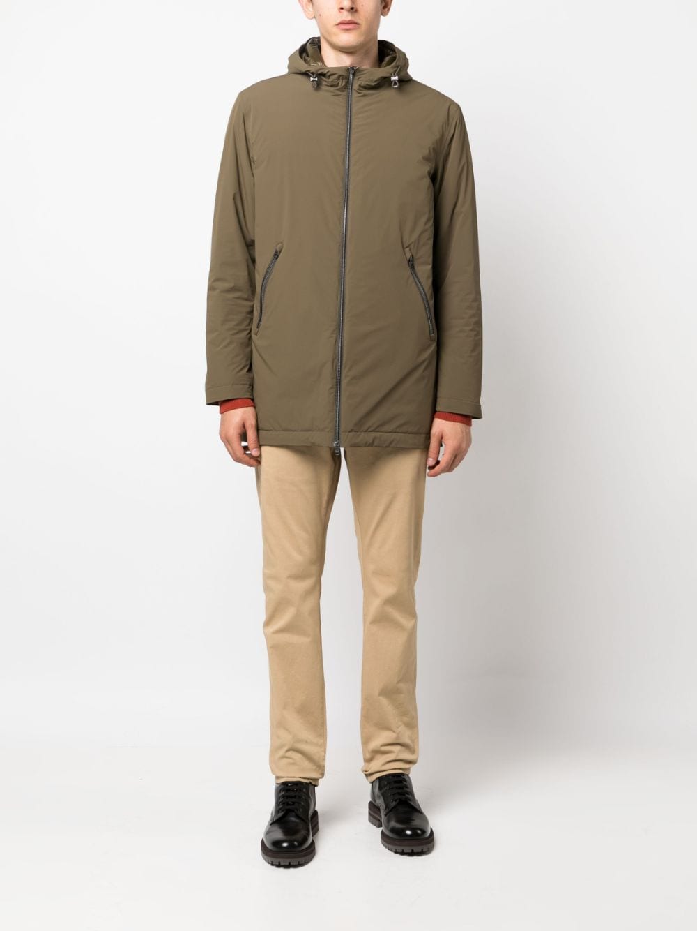 Herno Imperméable vert militaire à capuche - Lothaire