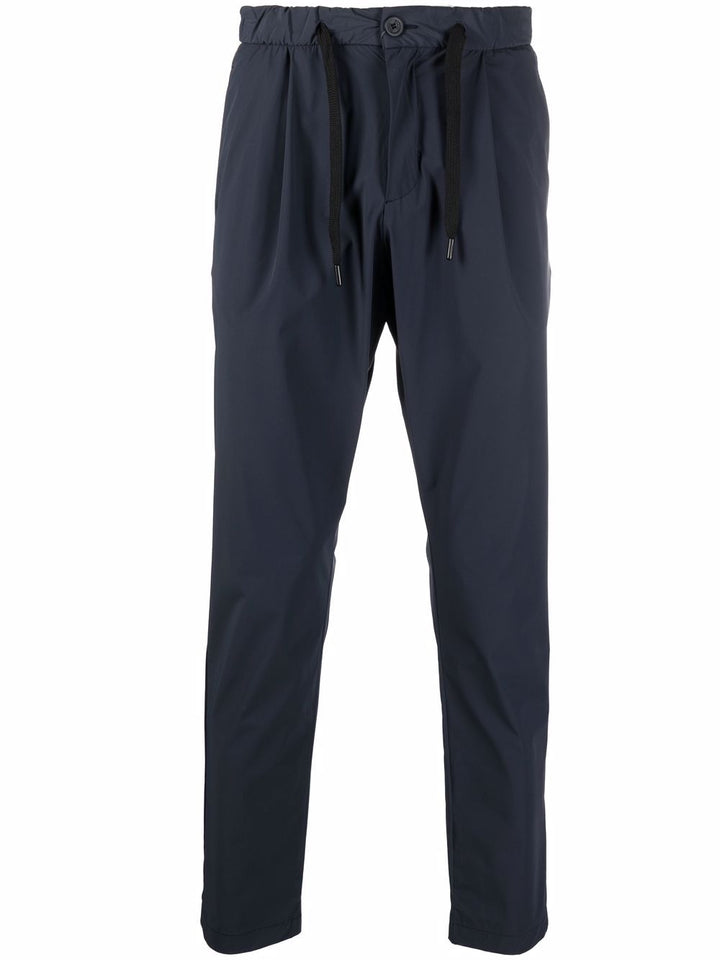 Herno - Pantalon navy à taille à lien de resserrage - Lothaire