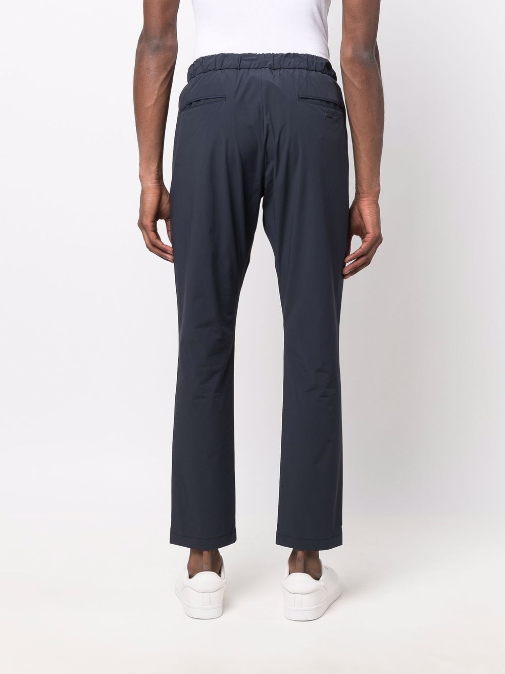 Herno - Pantalon navy à taille à lien de resserrage - Lothaire