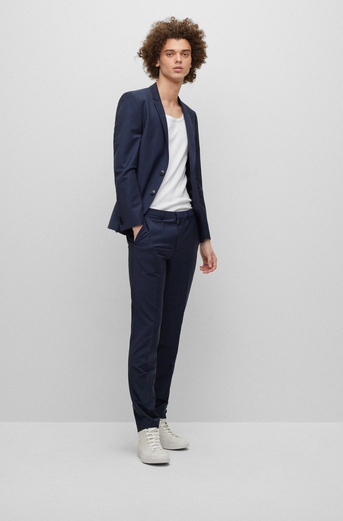 Hugo Boss Costume extra slim fit en laine mélangée - Lothaire