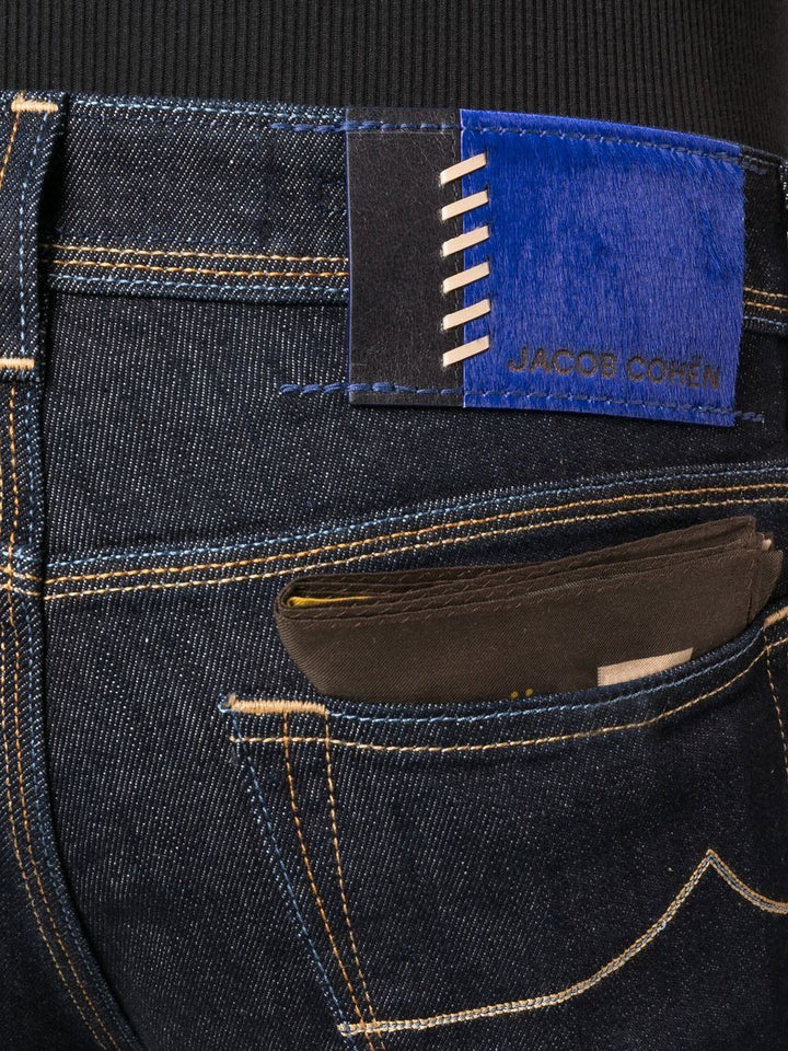 Jacob Cohen Jean bleu à coupe droite - Lothaire boutiques