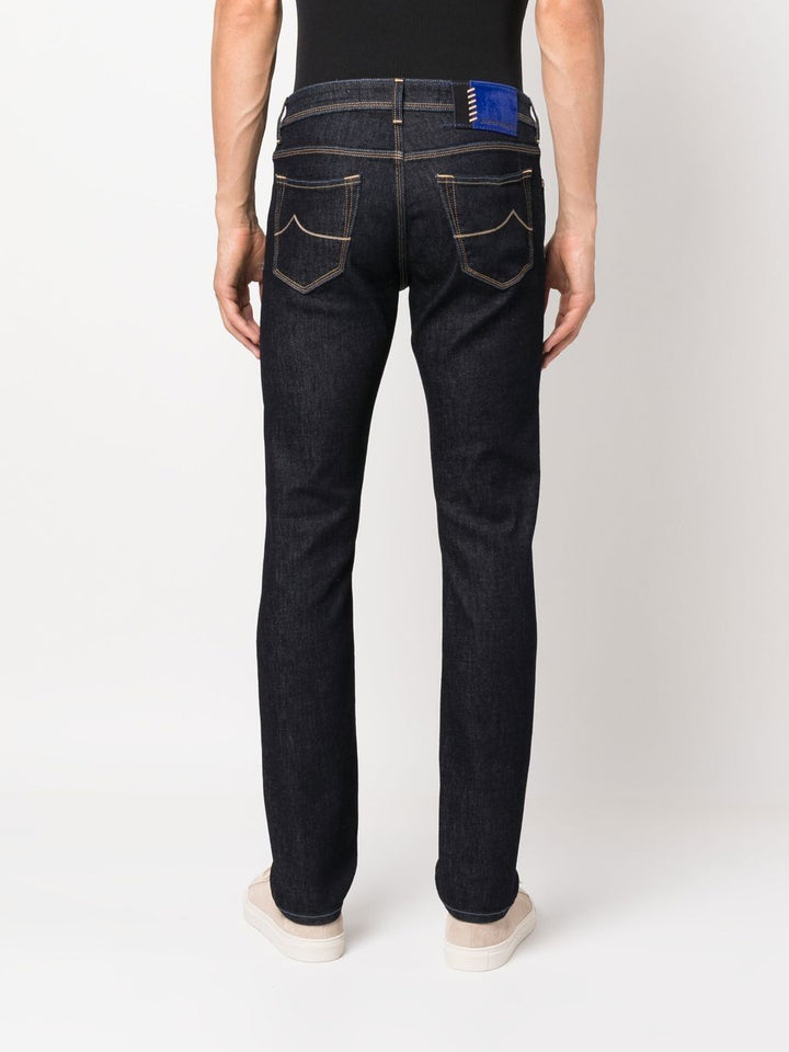 Jacob Cohen Jean bleu à coupe droite - Lothaire boutiques