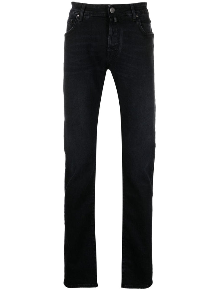 Jacob Cohen Jean noir à coupe slim - Lothaire boutiques