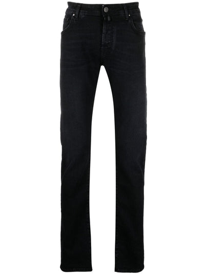 Jacob Cohen Jean noir à coupe slim - Lothaire boutiques