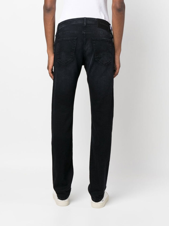 Jacob Cohen Jean noir à coupe slim - Lothaire boutiques