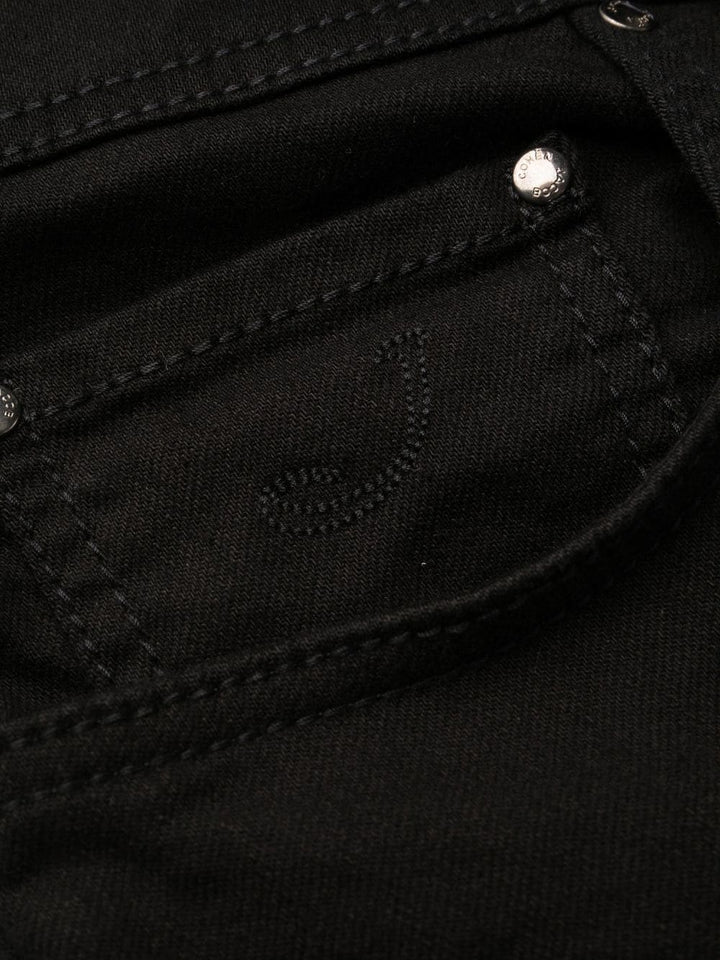 Jacob Cohen Jean noir slim à taille mi-haute - Lothaire boutiques