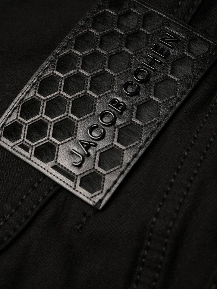 Jacob Cohen Jean noir slim à taille mi-haute - Lothaire boutiques