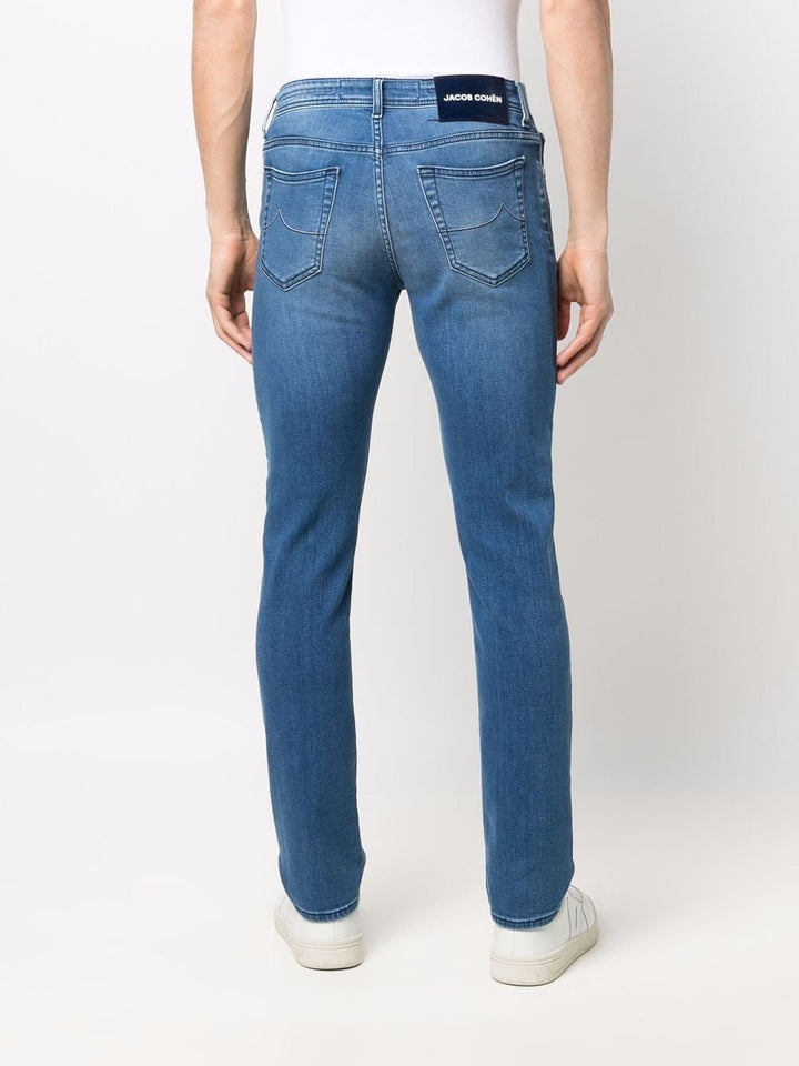Jacob Cohen Jean slim à patch logo - Lothaire boutiques