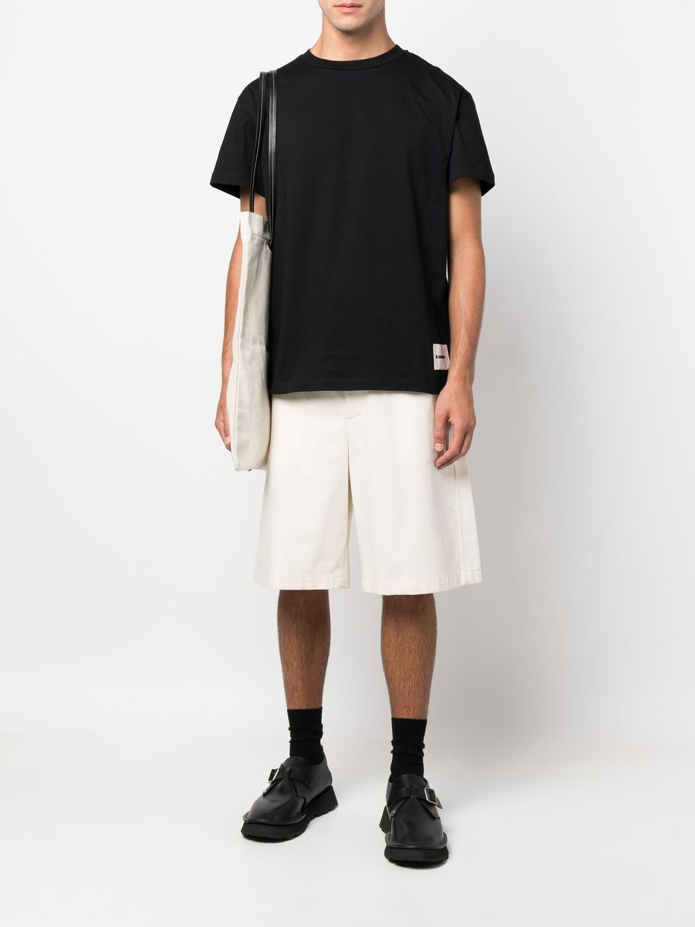 Jil Sander Lot de trois t-shirts à manches courtes noir - Lothaire boutiques