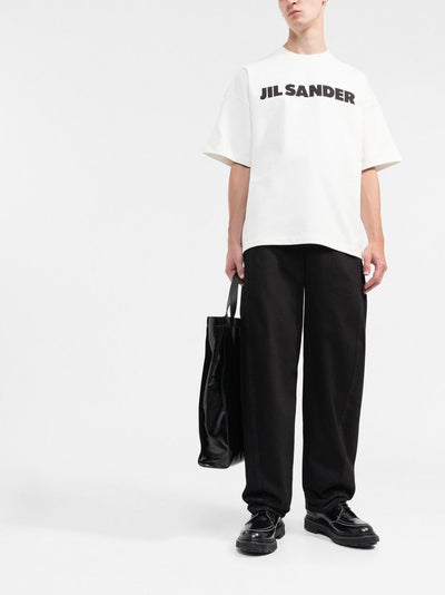 Jil Sander T-shirt à logo imprimé blanc - Lothaire