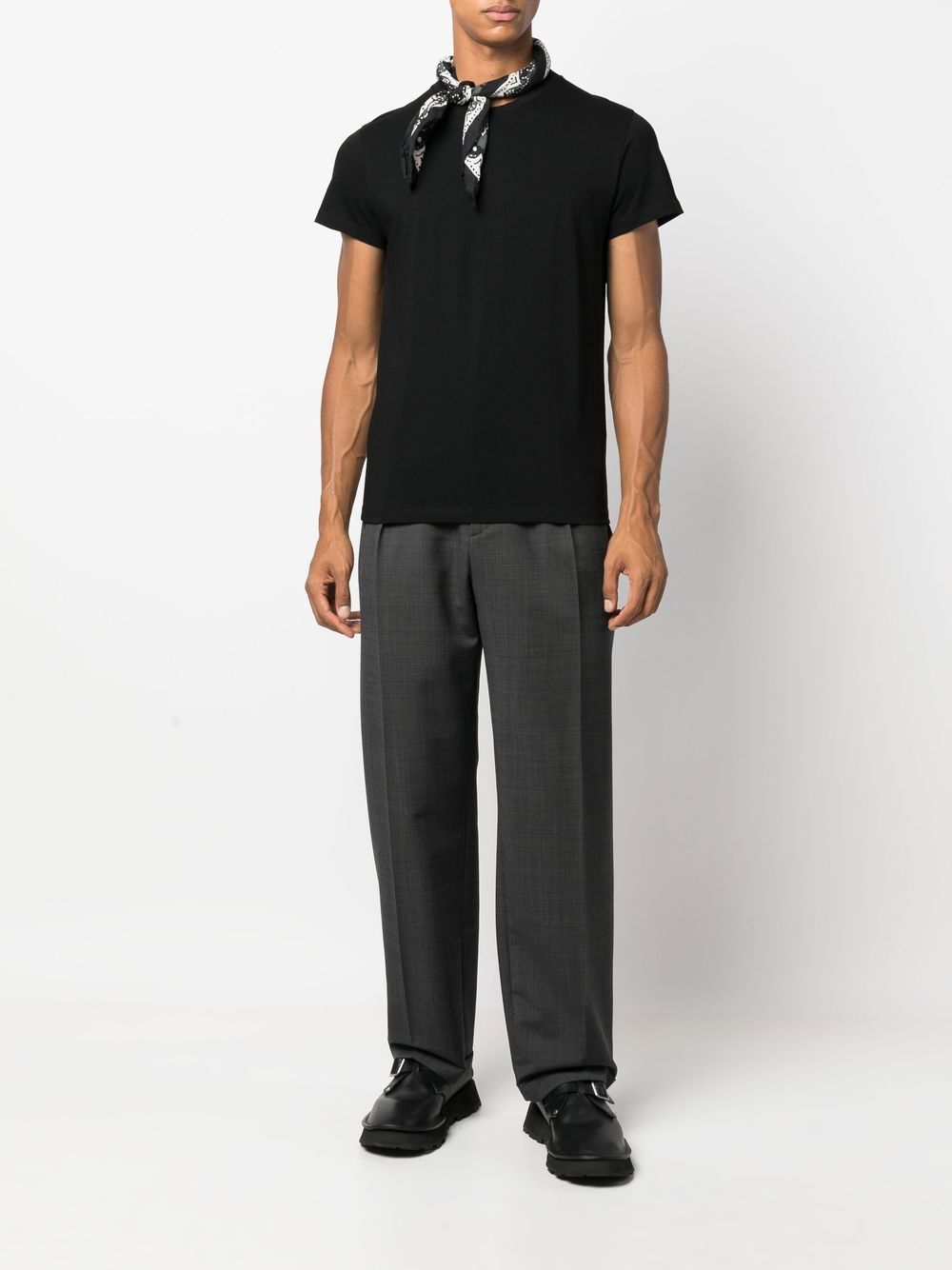 Jil Sander T-shirt noir col rond - Lothaire