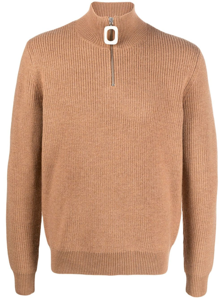 JW Anderson Pull col zippé Praline - Lothaire