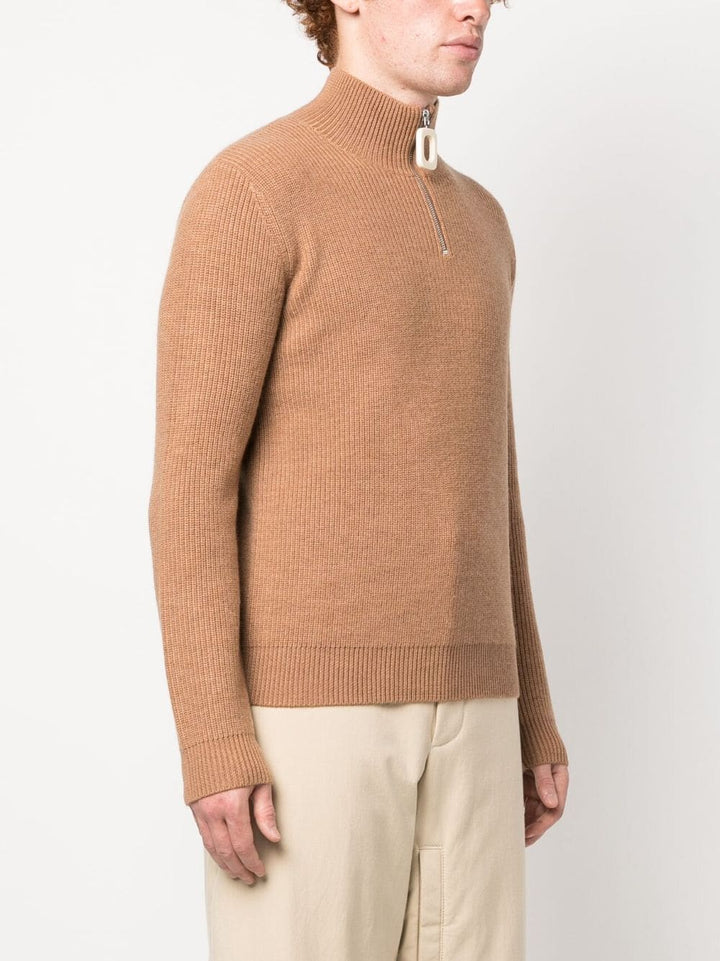 JW Anderson Pull col zippé Praline - Lothaire