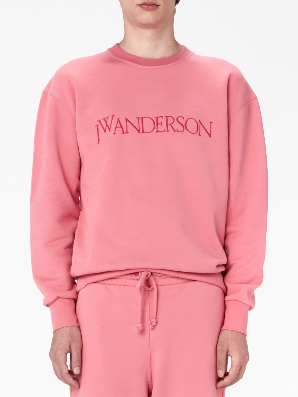 JW Anderson Sweat rose à logo brodé - Lothaire