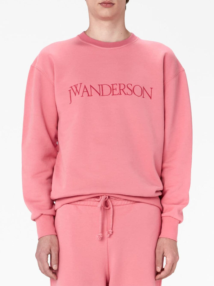 JW Anderson Sweat rose à logo brodé - Lothaire