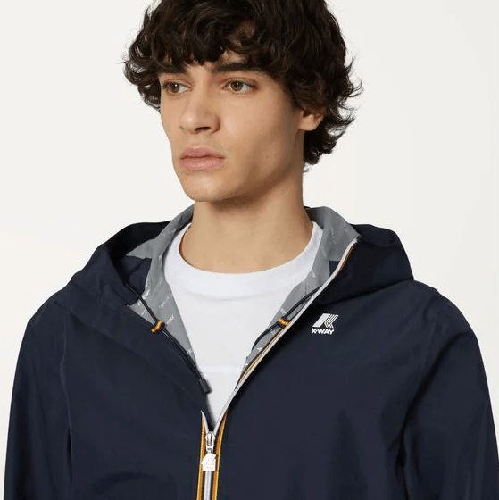 K-way Coupe-vent Jack Stretch Dot- Depht Blue - Lothaire