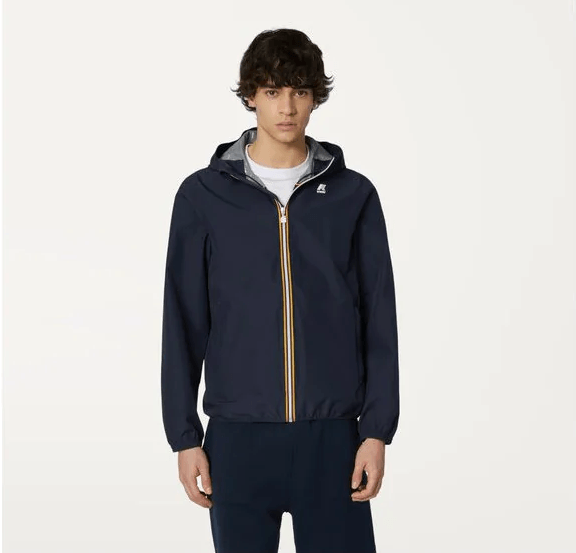 K-way Coupe-vent Jack Stretch Dot- Depht Blue - Lothaire