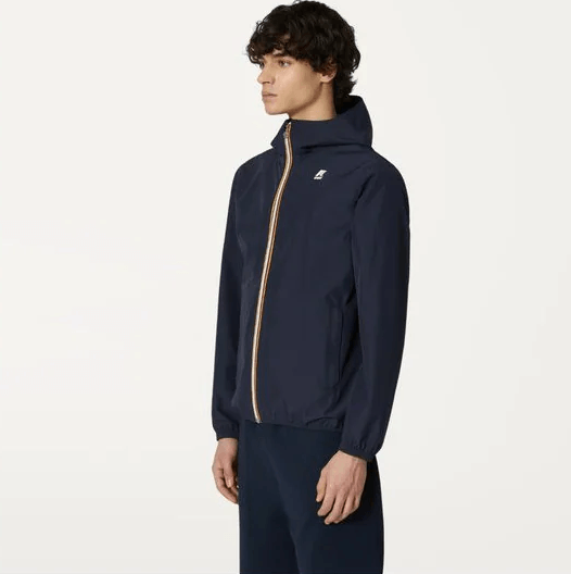 K-way Coupe-vent Jack Stretch Dot- Depht Blue - Lothaire