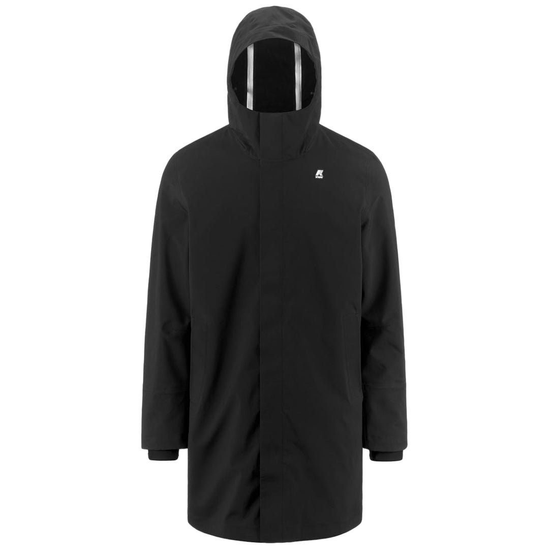 K-way Parka doublée Thomas Bonded Black Pure Blue Depht - Lothaire