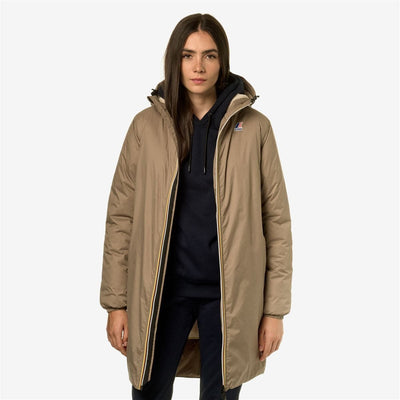 K-way Parka le vrai eiffel Orsetto Beige Taupe - Lothaire