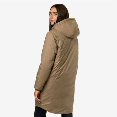 K-way Parka le vrai eiffel Orsetto Beige Taupe - Lothaire