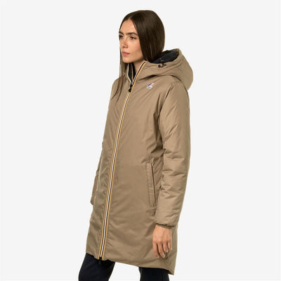 K-way Parka le vrai eiffel Orsetto Beige Taupe - Lothaire