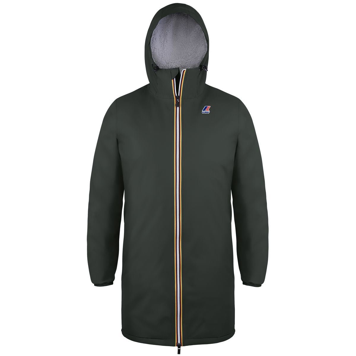 K-way Parka le vrai eiffel Orsetto Green Black - Lothaire boutiques