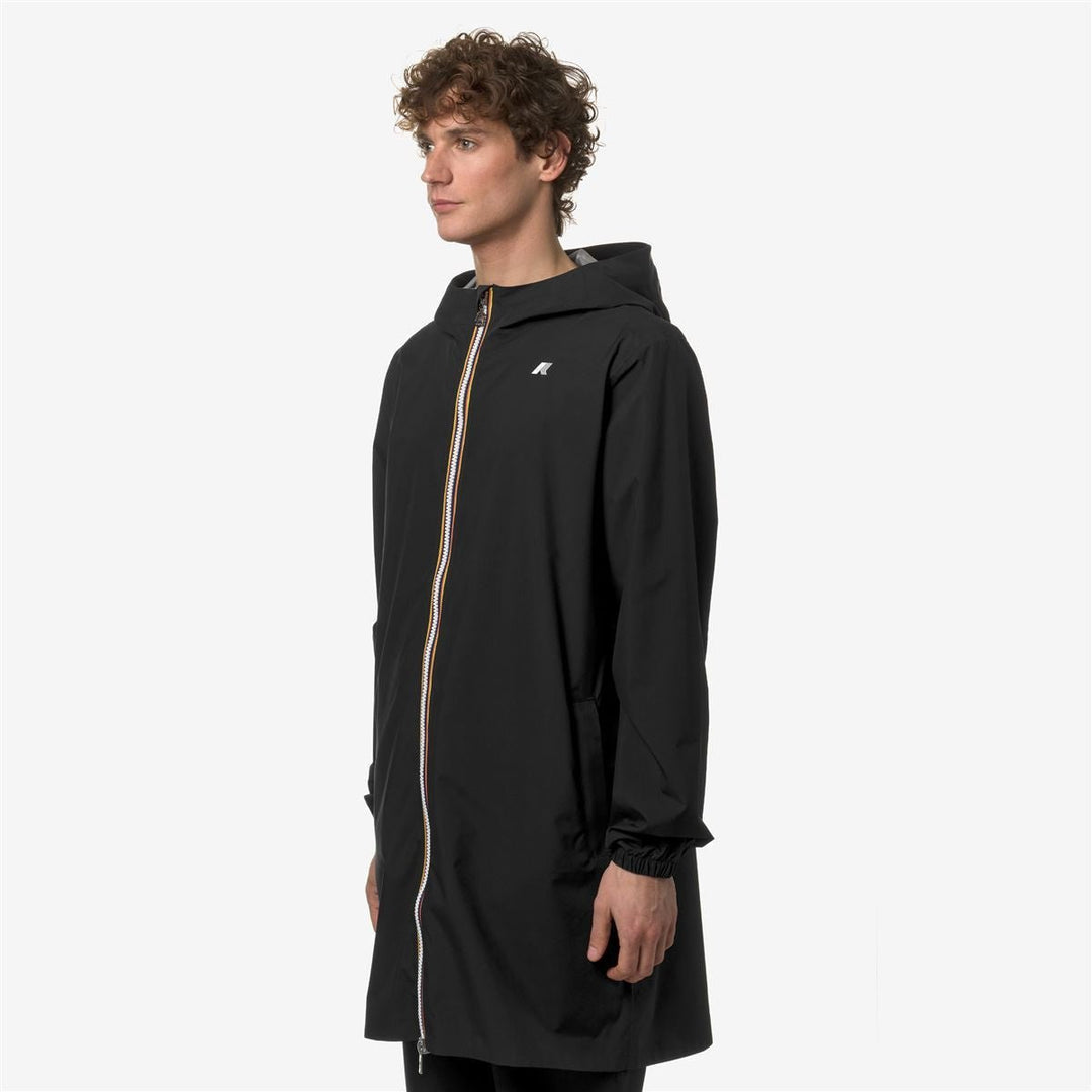 K - Way - Parka longue Thomas Eco Stretch dot Black Pure - Lothaire