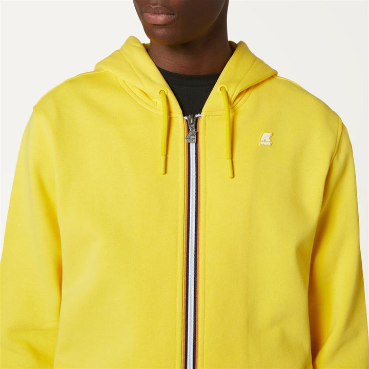 K-way Sweat à capuche zippé Anthony - Yellow Sunstruck - Lothaire
