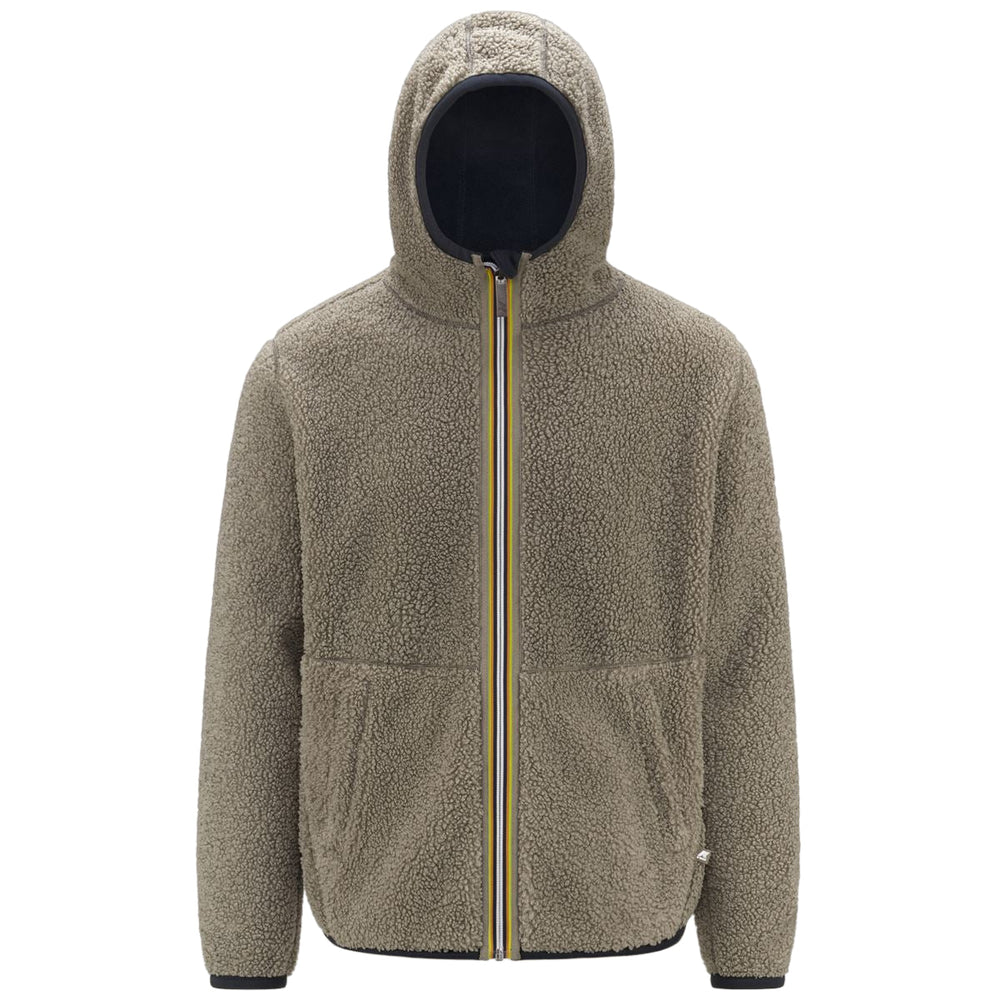 K-way Veste polaire Jacques Sherpa Double Blue D - Beige T - Lothaire