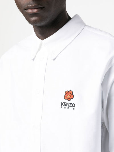 Kenzo Chemise White casuel 'Boke Flower' crest - Lothaire