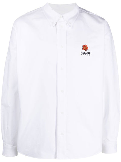 Kenzo Chemise White casuel 'Boke Flower' crest - Lothaire