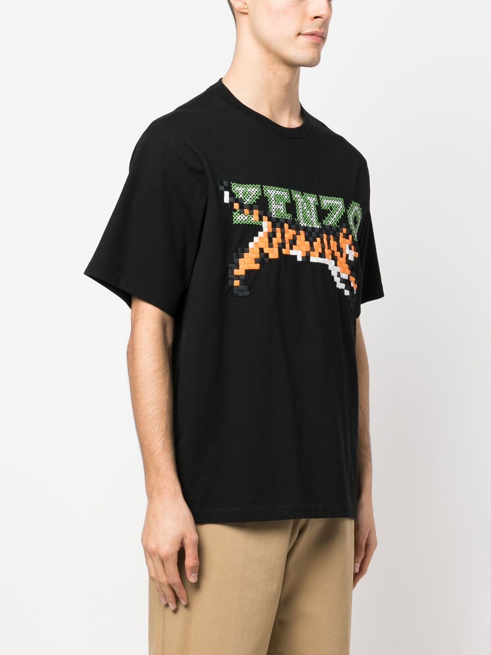Kenzo T-shirt 'Kenzo Pixel' Black - Lothaire