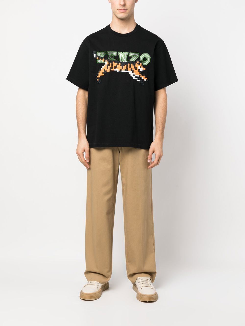 Kenzo T-shirt 'Kenzo Pixel' Black - Lothaire