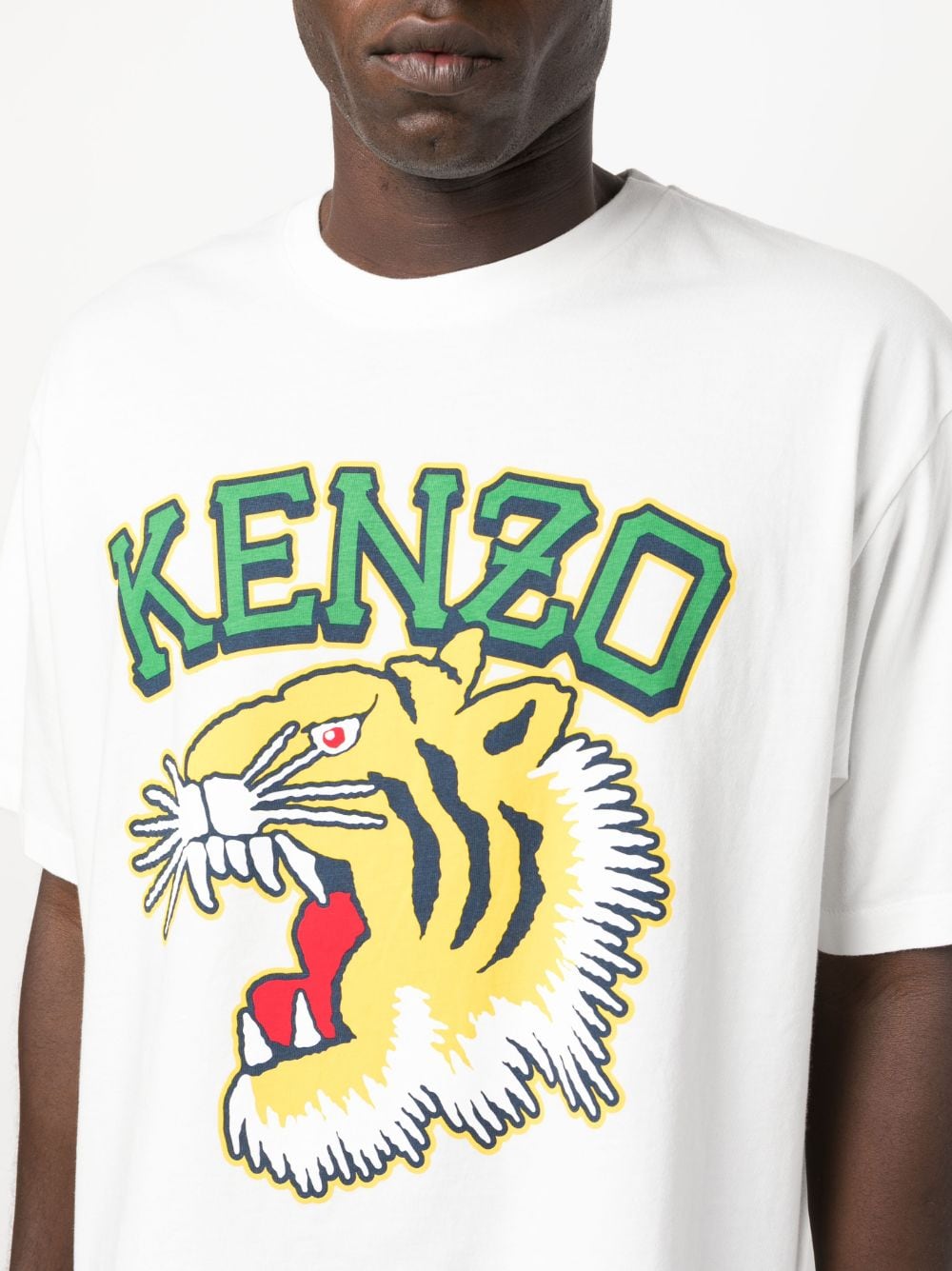 Kenzo T-shirt White imprimé Tiger - Lothaire
