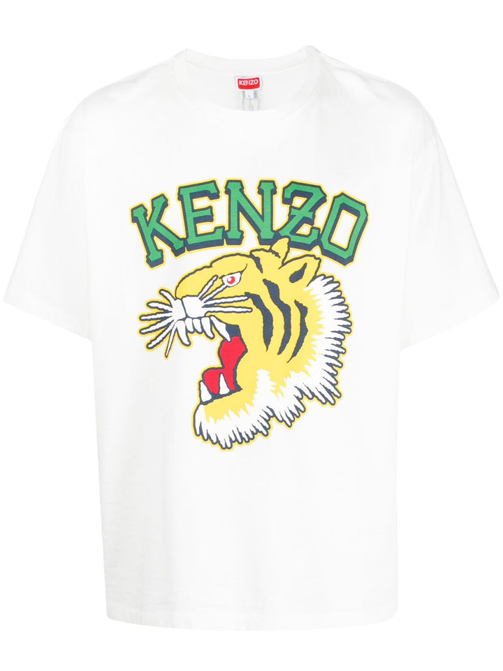 Kenzo T-shirt White imprimé Tiger - Lothaire
