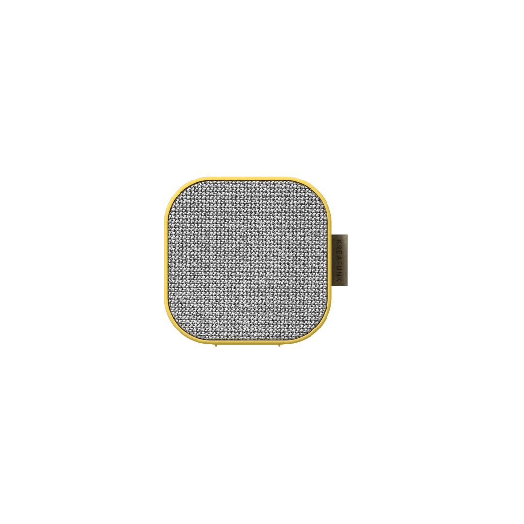 Kreafunk Enceinte Bluetooth portable aCube CARE Jaune - Lothaire boutiques