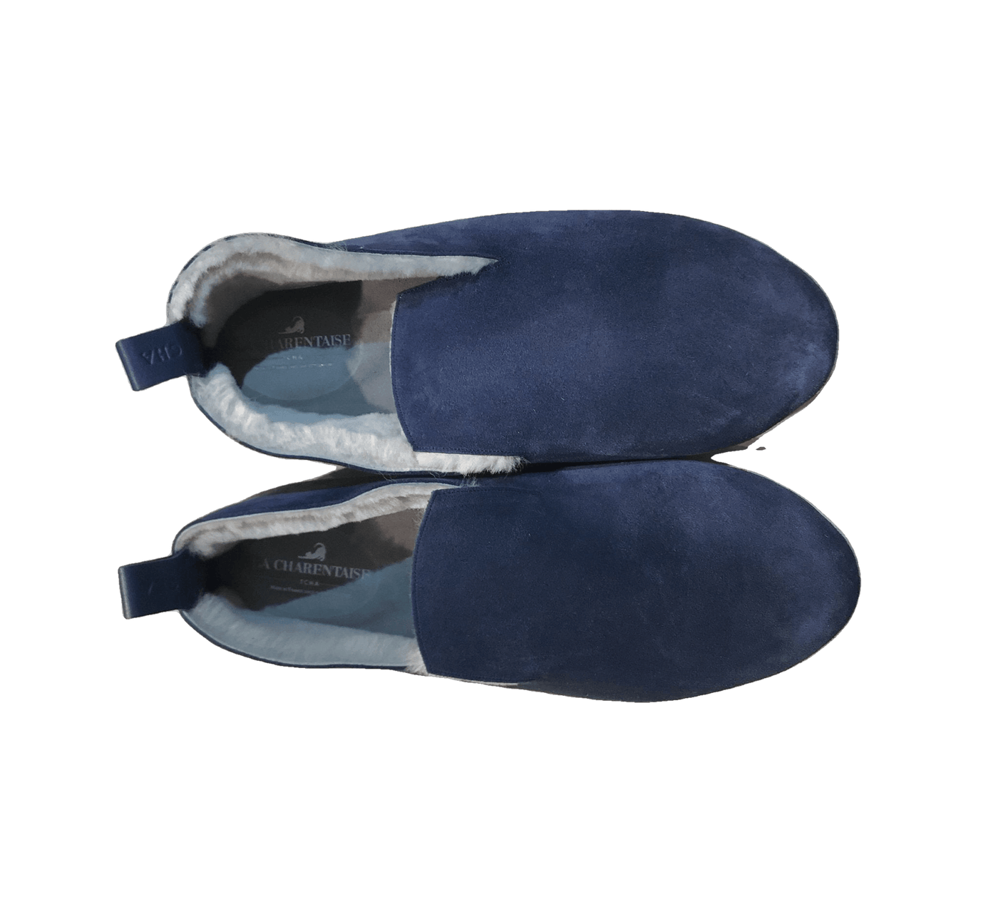 LA TCHA - Pantoufles WOOLY en veau velours fourrées en pure laine - Lothaire