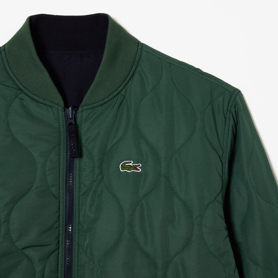 Lacoste - Bomber vert/marine réversible et rembourré - Lothaire