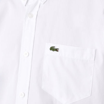 Lacoste Chemise blanc en coton Oxford premium - Lothaire