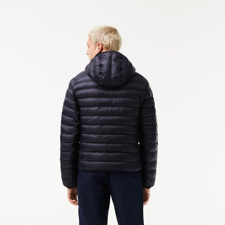 Lacoste - Doudoune Marine matelassé avec capuche - Lothaire