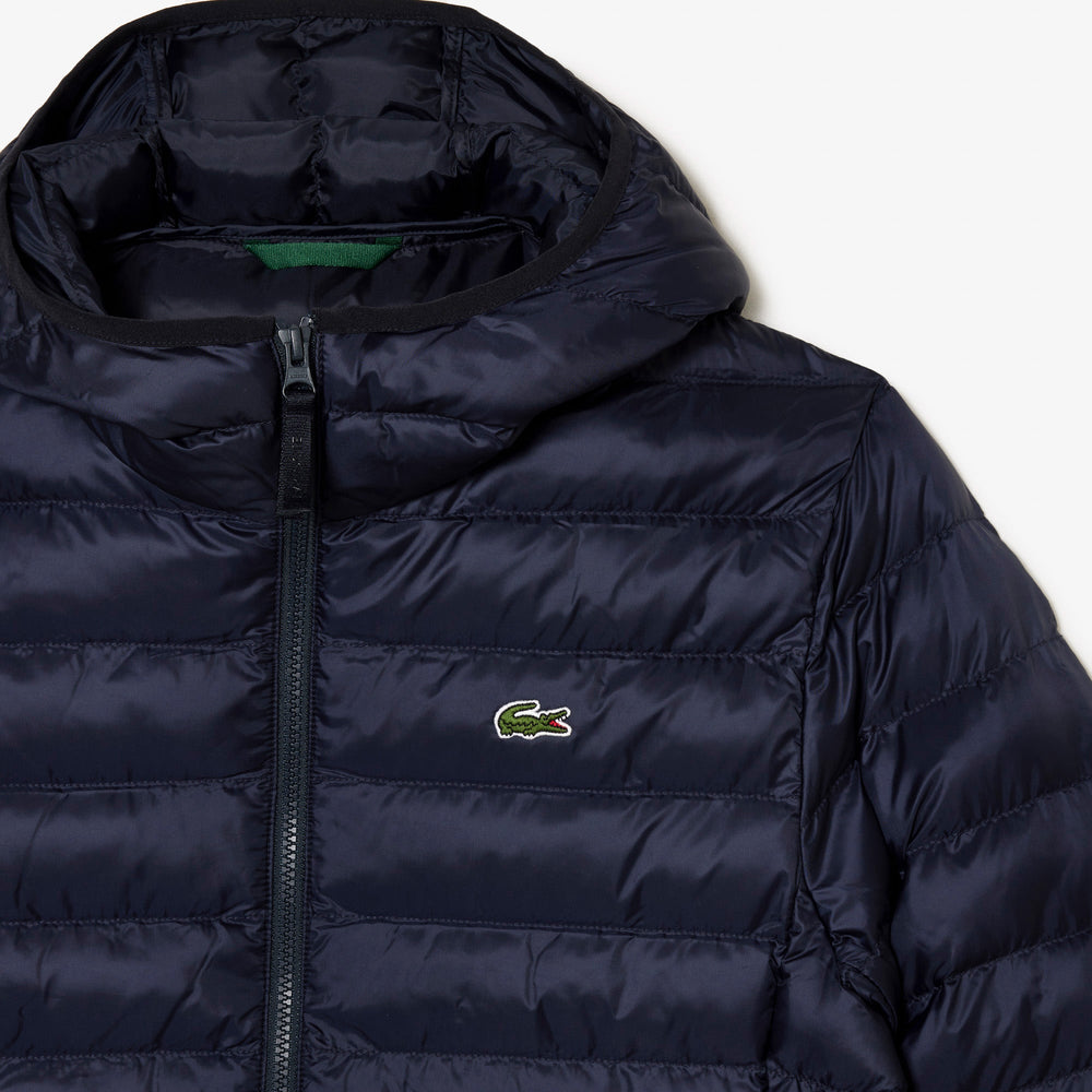Lacoste - Doudoune Marine matelassé avec capuche - Lothaire
