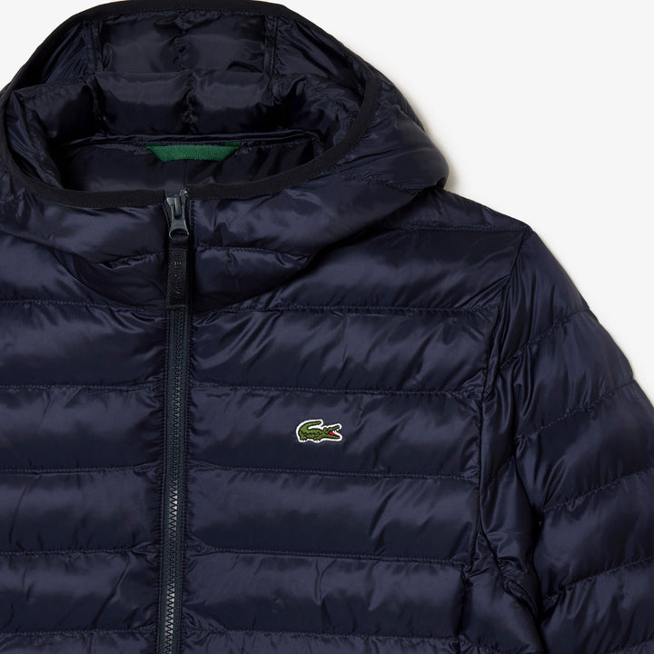 Lacoste - Doudoune Marine matelassé avec capuche - Lothaire