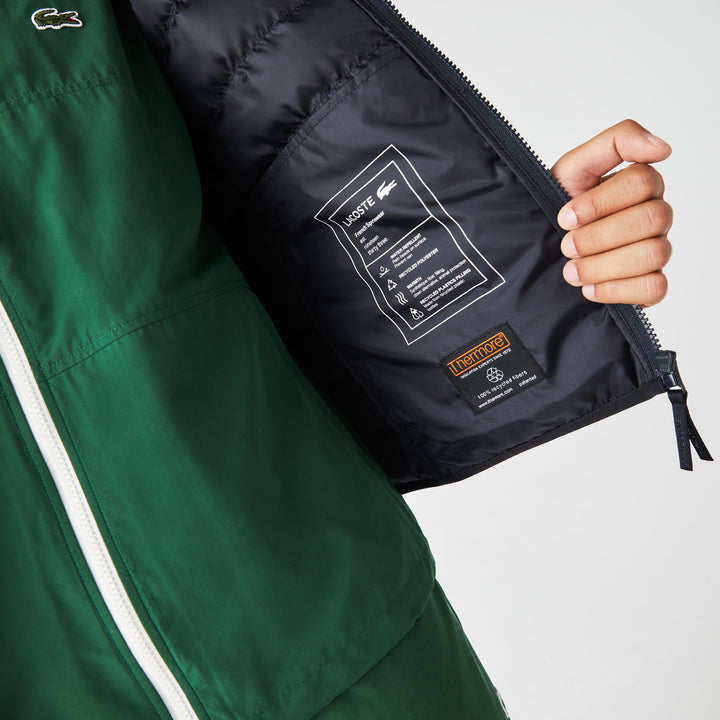 Lacoste - Doudoune Marine matelassé avec capuche - Lothaire