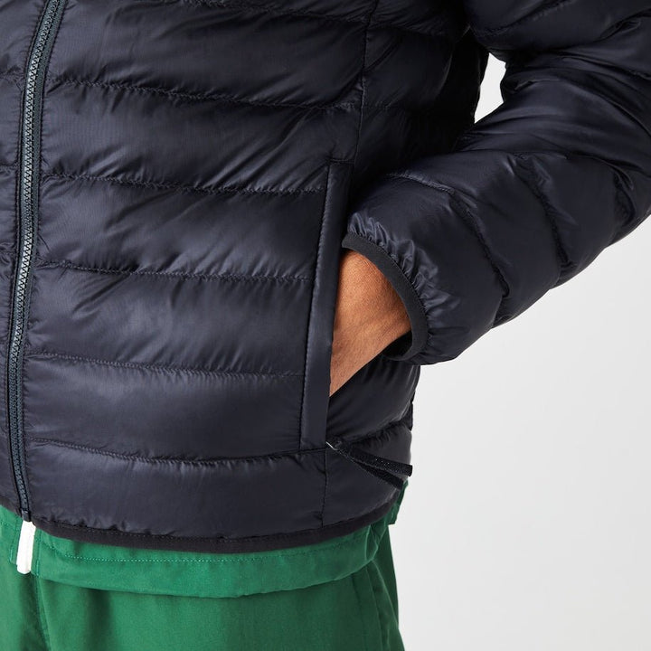 Lacoste - Doudoune Marine matelassé avec capuche - Lothaire